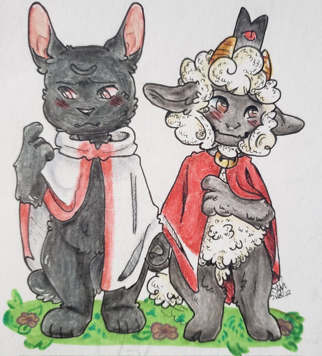 Sereaza on X: Lamb returns with some injuries and Narinder helps patch  them up so this happens #cultofthelambfanart #cultofthelamb #Narinder #Lamb   / X