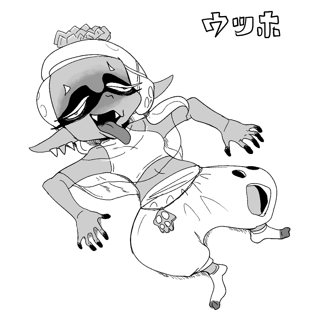 #スプラトゥーン3 
#すりみ連合 
フェスですりみ連合いづれかが負けた時の顔を用意しようと思いました。報告は以上です。 