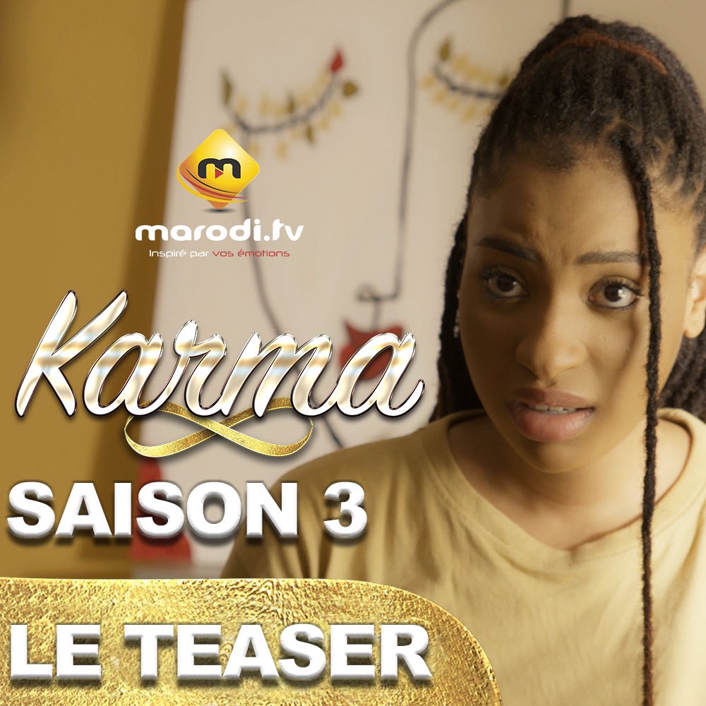 maroditv's tweet photo. Karma saison 3-teaser disponible sur YouTube ➡️ https://t.co/WIYc7SgueF 🥰🥰🥰

Contactez maintenant le Service Commercial au 78 241 2929 ou par mail à commercial@marodi.tv 

#karma #saison3 #marodi #maroditv #senegal #africa #serie #show #visibilité #impact #pub https://t.co/F3N5RNJsgI