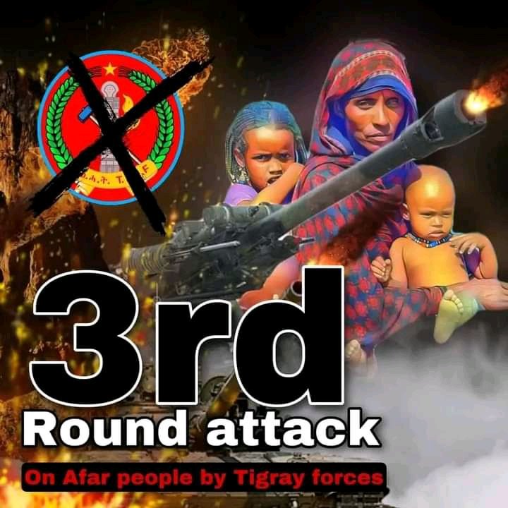 3𝐫𝐝 round attack on Afar people by tigray forces
#CausalityUpdate: The tigray forces bombed children's &
innocent peoples today, and so far, it is confirmed that 5
children are killed and 30 innocents injured, verification
continues