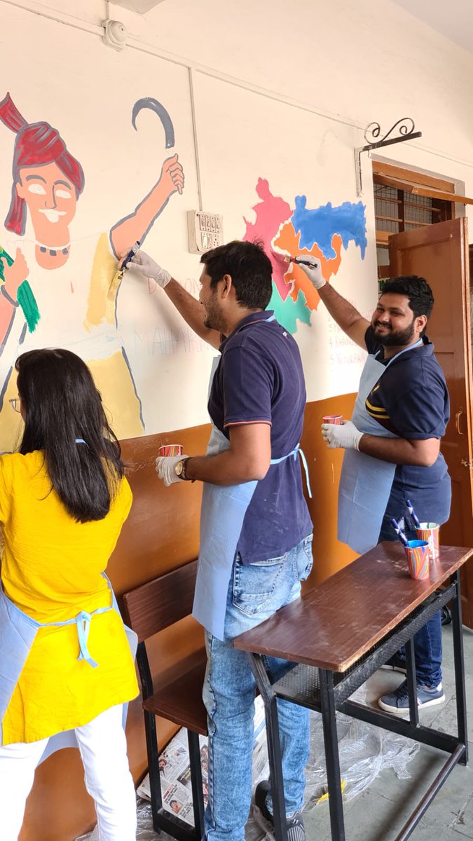 lethargicoder's tweet image. We do business transformations day in day out. 
Transforming a school has been an amazing accomplishment as part of Global Month of Volunteering #AmazonGMV. As always talented team #hereAtAWS #Pune. @AmazonNews_IN
@AWSCloudIndia @puneetck