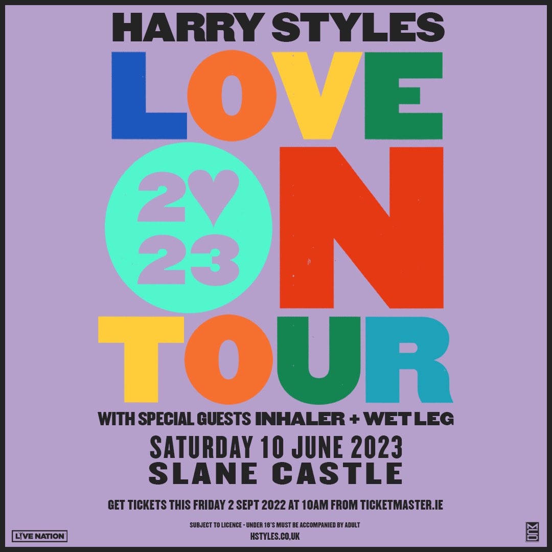 stuartrobinson1's tweet photo. JUST ANNOUNCED: @Harry_Styles will headline Slane, Ireland in 2023! https://t.co/t2vLmLGE1m