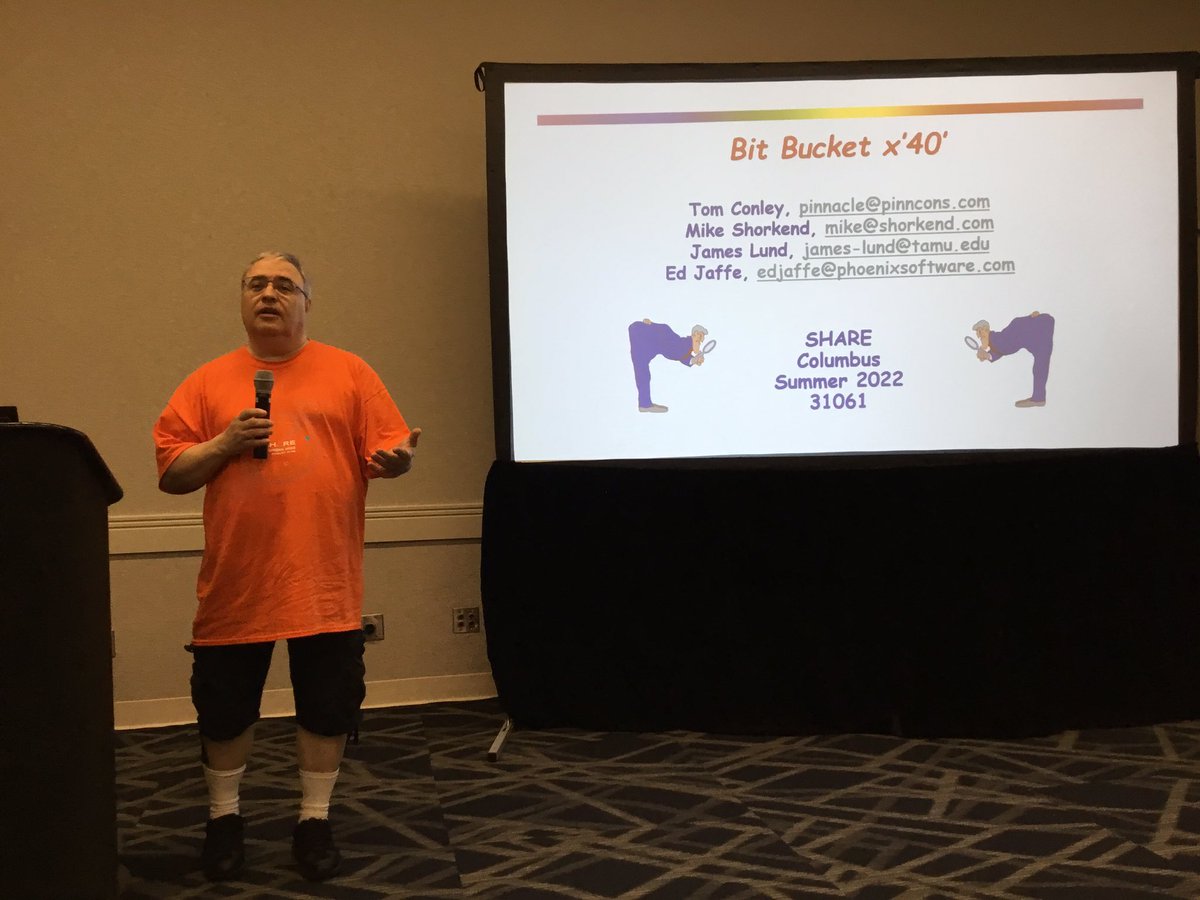 wauerochs's tweet photo. #SHAREcbus organized by @SHAREhq 

Hidden Treasures in z/OS (aka Bit Bucket x'40')

Fri 26. Aug
10:30-11:30
Franklin D

Tom Conley
@SoulEddieJ 
@MVSDude 👏
@mikeShorkend

@wauerochs from @DATEV attend as
#DATEVBotschafter #DATEVambassador
👁🐝Ⓜ️🏆 #IBMChampion @IBMChampions @IBM https://t.co/RG09v0orkp
