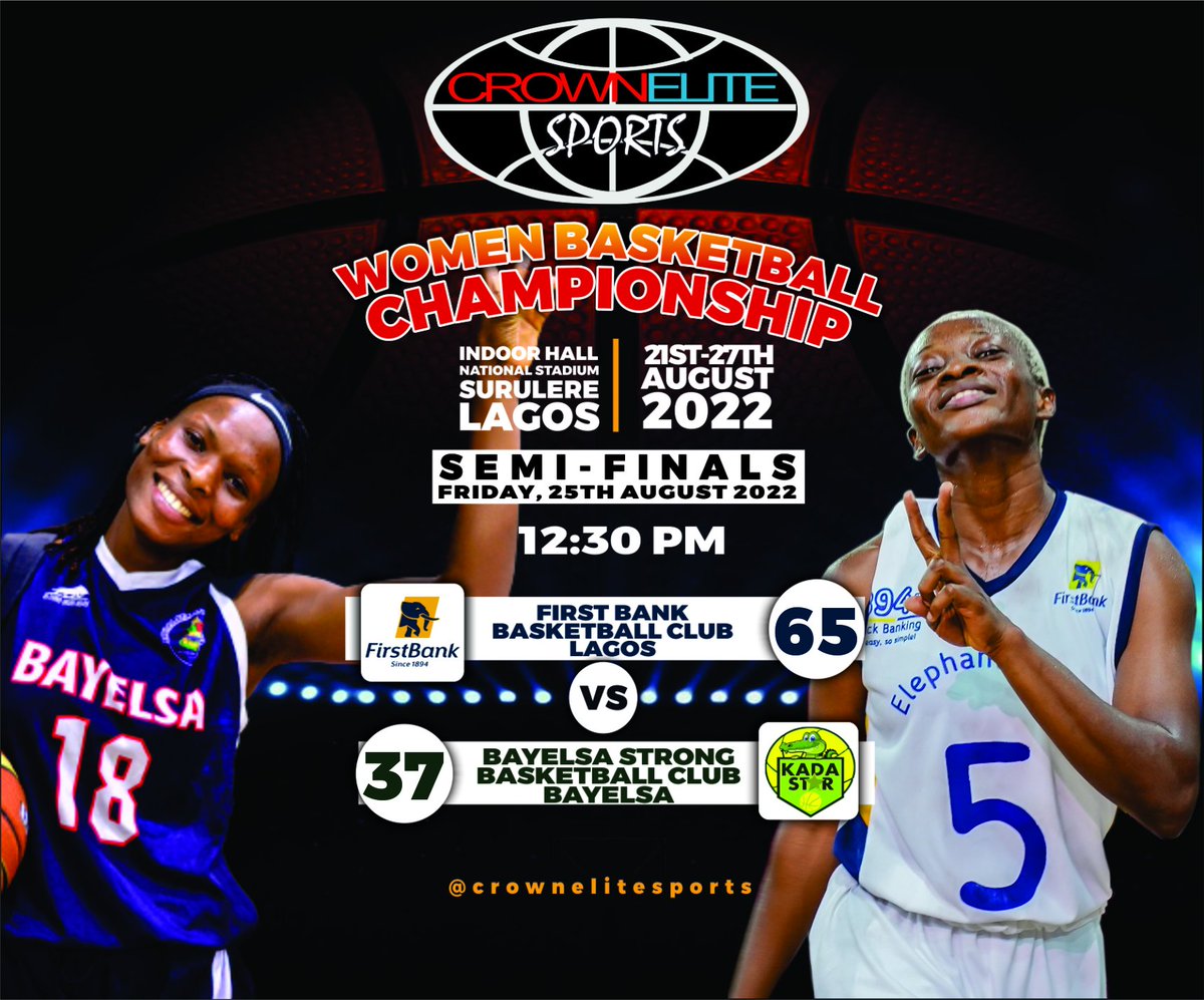 titansbasket's tweet photo. @ElephantGirlsNG are through to the finals of the Crown Elite Sports Women's Basketball Championship.

Heated semi final game between @MFMWorldwide basketball and Kada Angels, Kaduna is in progress. https://t.co/MLC8aErF51
