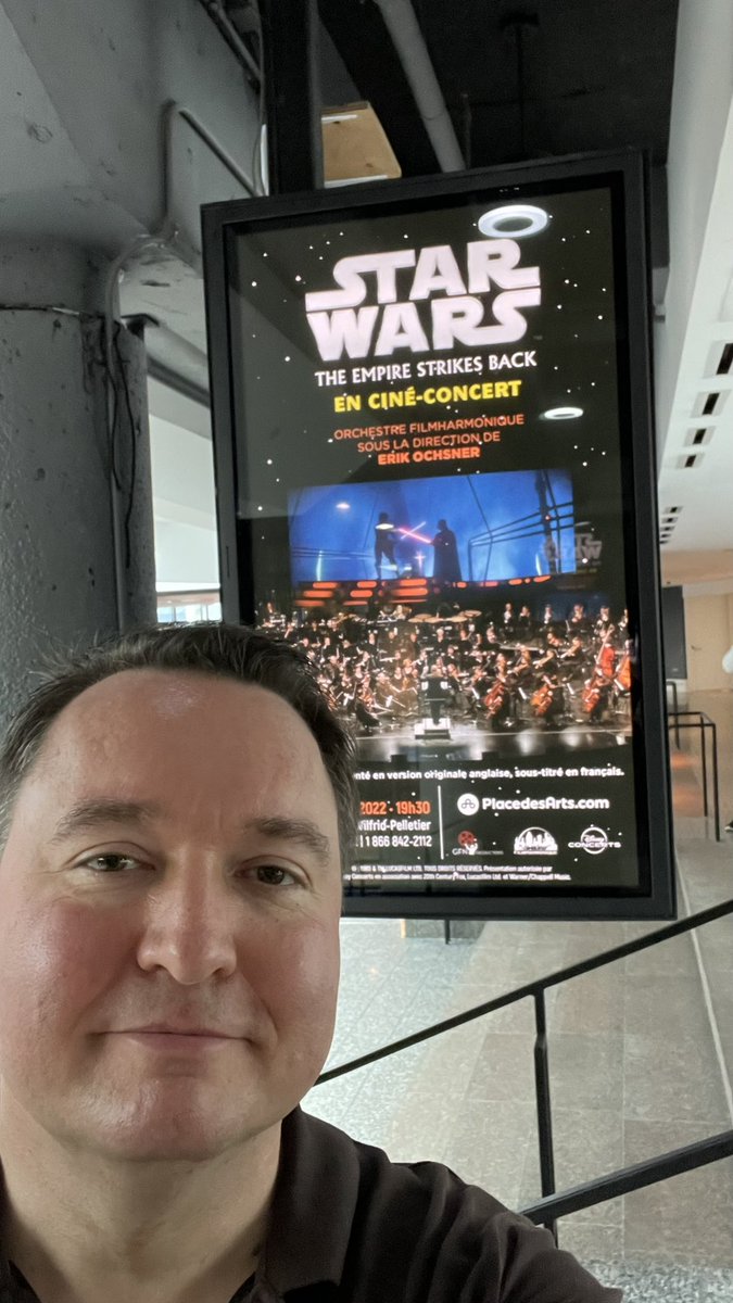 ErikochsnerC's tweet photo. So excited to be conducting Star Wars Episode 5: The Empire Strikes Back with Montreal’s #FilmHarmonique. Great players who love film music #starwarsinconcert @DisneyMusic thanks to #GFNProductions for the return engagement! https://t.co/VOk3mHw3Tb