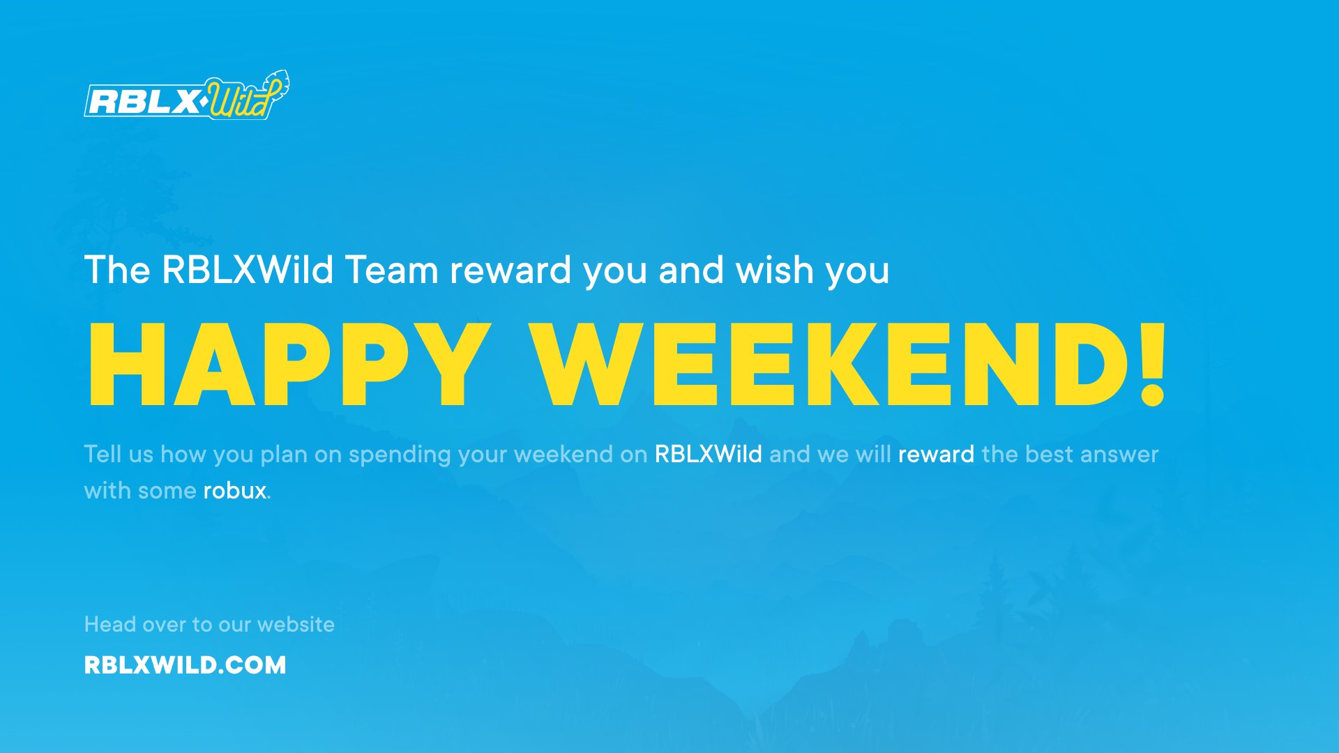 RBLXWild on X: How do you plan on spending your weekend at Wild