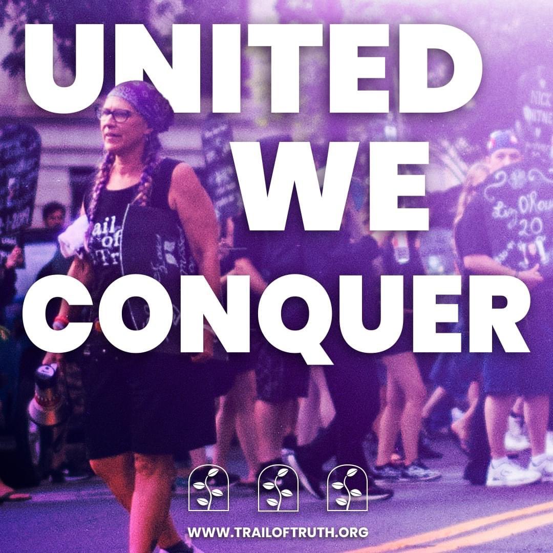 United We Conquer! Over 80 nationwide partners across #treatment, #prevention, #recovery, #harmreduction, #fentanylpoisoning, #overdoseawareness & #chronicpain UNITED, we will be able to accomplish a GREAT deal!

Want to join us? Visit trailoftruth.org

#TrailofTruth