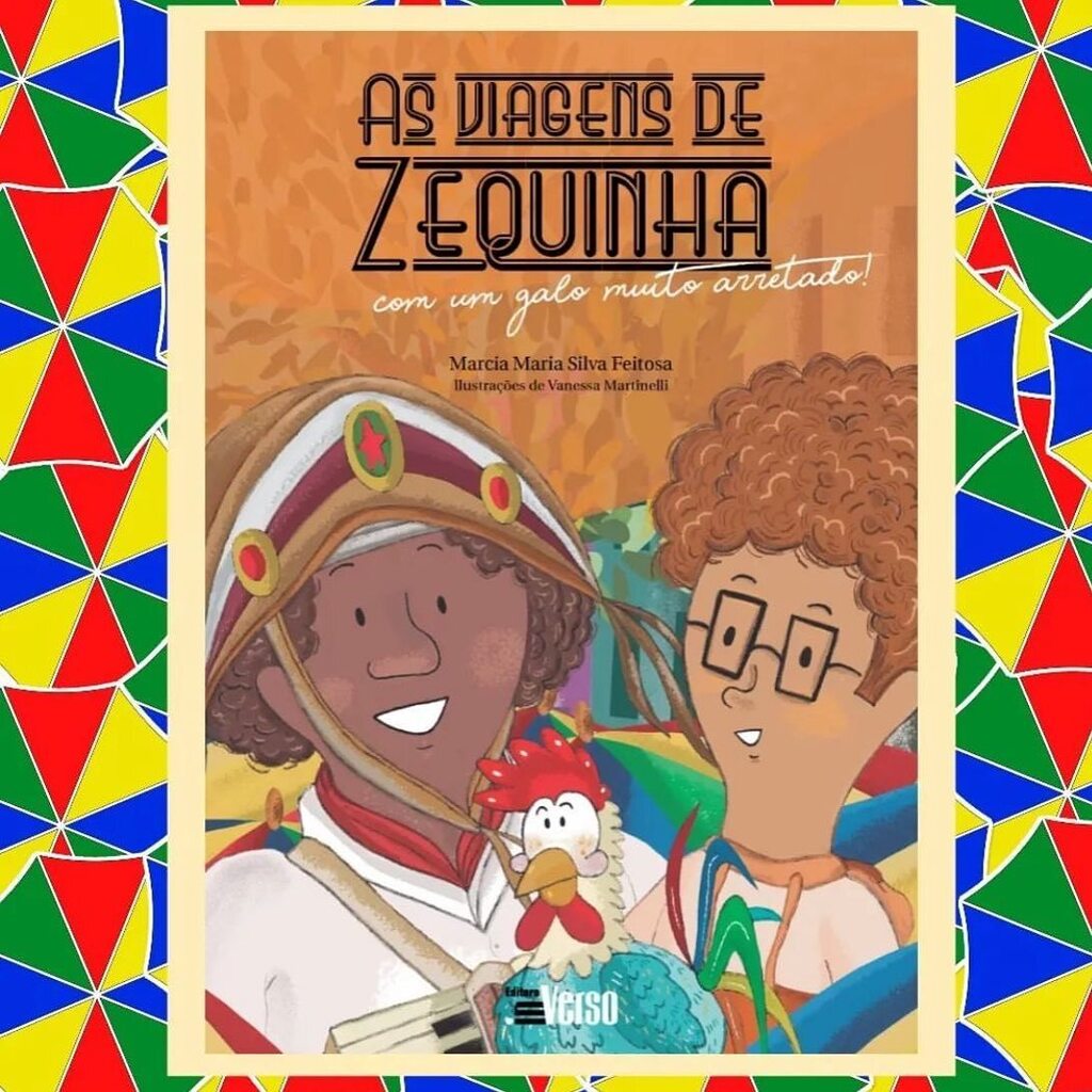 ml_vanessa's tweet photo. Pensa em um livro com um texto muito bom! Agora pensa que esse livro ensina sobre cultura e música. Junta isso com a história do frevo e uma viagem no tempo (olha eu dando spoiler 🤣🫣). Amei ilustrar esse livro @asviagensdezequinha , colorido, envolve… https://t.co/e2VILufrdL https://t.co/kHZVqXB6vN