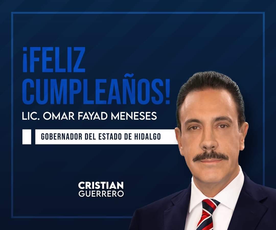 CGuerreroRTH's tweet photo. Felicito con motivo de su cumpleaños al gobernador @omarfayad.

¡Un fuerte abrazo jefe! https://t.co/EtCYLtnPzh