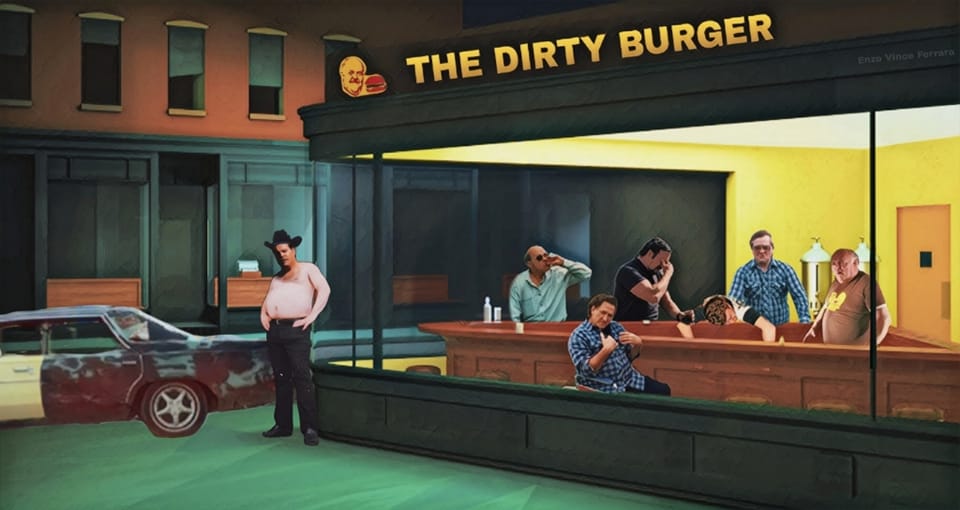 trailerparkboys's tweet photo. Nightshithawks

Thanks to Enzo Vince Ferrara for this week's #FanArtFriday masterpiece! https://t.co/WWxYFnX7oW