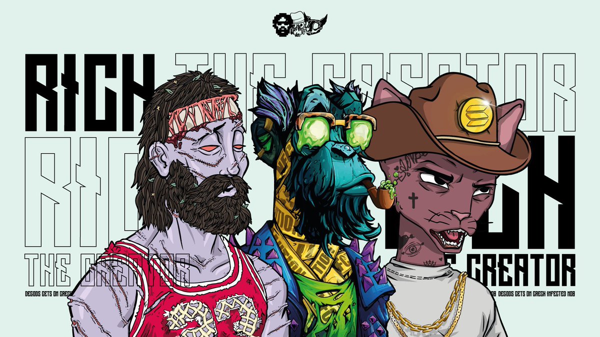 richthecreator_'s tweet image. Big S/O to the talented @BacillusRandom for the 🔥 wallpapers of my top 3. Hit him up for yours 🤙
#DeGods #cetsoncreck #NFCTD