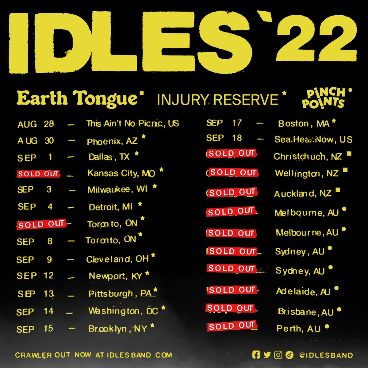 idlesband's tweet image. idlesband.com/tickets/