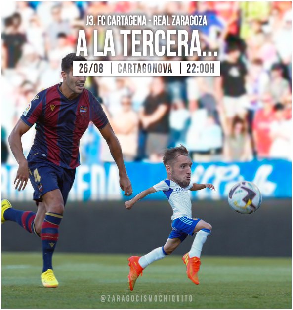 Viernes de partido, a la tercera vendrá la victoria? 💙 #VamosZaragoza