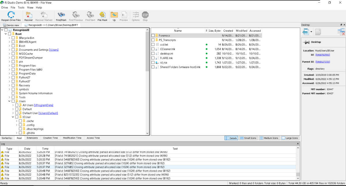 #DFIR Tip: Rstudio developed by <a href="/RTT_Inc/">R-Tools Technology</a> can be used to get a quick overview of how the system file structure looks during the analysis of the $MFT and memory dumps. Just load the file in Rstudio and scan for partitions.

P.S. Rstudio is mainly a recovery tool