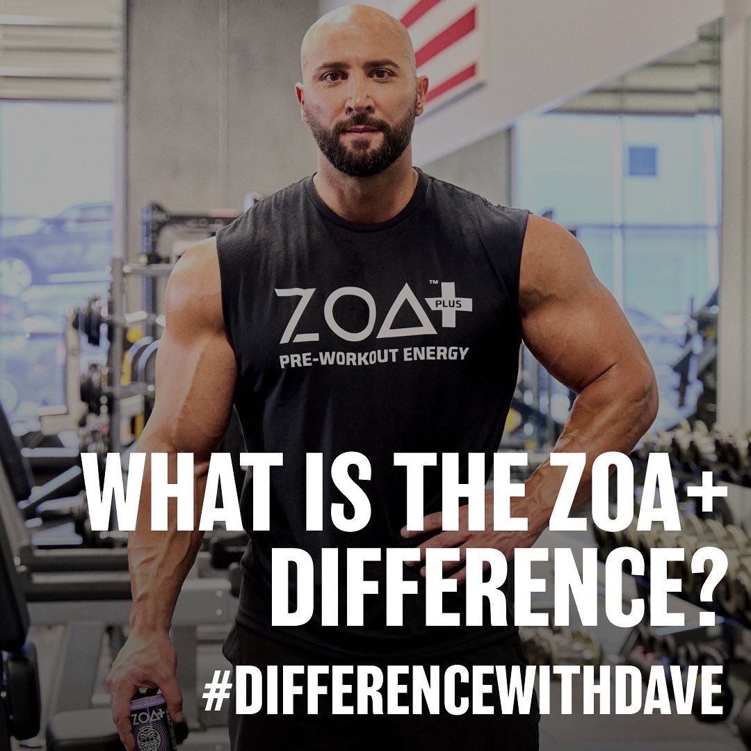 ZOAenergy's tweet photo. Fuel your momentum.
The ZOA+ difference begins with what goes inside the can.
Our Founder + Chief Health Officer, @DaveRienzi, formulated a product that provides total workout support, bolsters immunity & is packed with flavor.
#DifferenceWithDave
#ZOAPlus
#ZOAEnergy https://t.co/Gpv4G2NugX