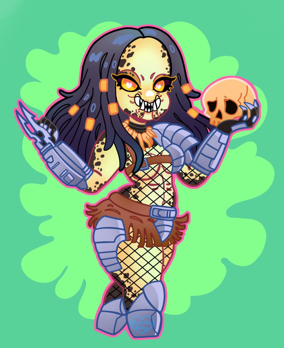 Devilofthevlly's tweet photo. Here’s a matching set of bishoujo predator &amp; xenomorph babes ✨💕

#devilofthevalley #horrorbishoujo #horrorpinup #Predator #xenomorph #PreyMovie #Yautja #alien #monstergirls #monstergirlart #alien1979 #creepycute #yamikawaii #creepycuteaesthetic #HorrorFan #horrorfanart https://t.co/TMjQ1xVyz9