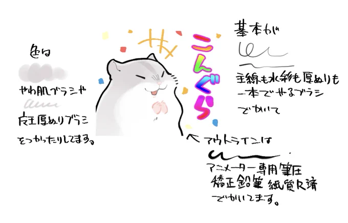 今月のはこんな感じで設定は基本弄らないで描いてます=^・ω・^=強いて言えば補正とかは低めや0にしてますかね
参考までにどうぞですー=^・ω・^= 