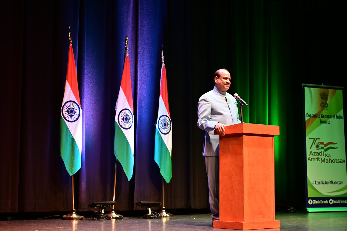 IndiainToronto's tweet photo. Glimpses of community reception held in honour of @loksabhaspeaker @ombirlakota in #Halifax hosted by @HCI_Ottawa and @IndiainToronto The event was well attended by Indian delegation attending #65CPC & Indian community in #NovaScotia
@MEAIndia @IndianDiplomacy https://t.co/a76V5TxxJT