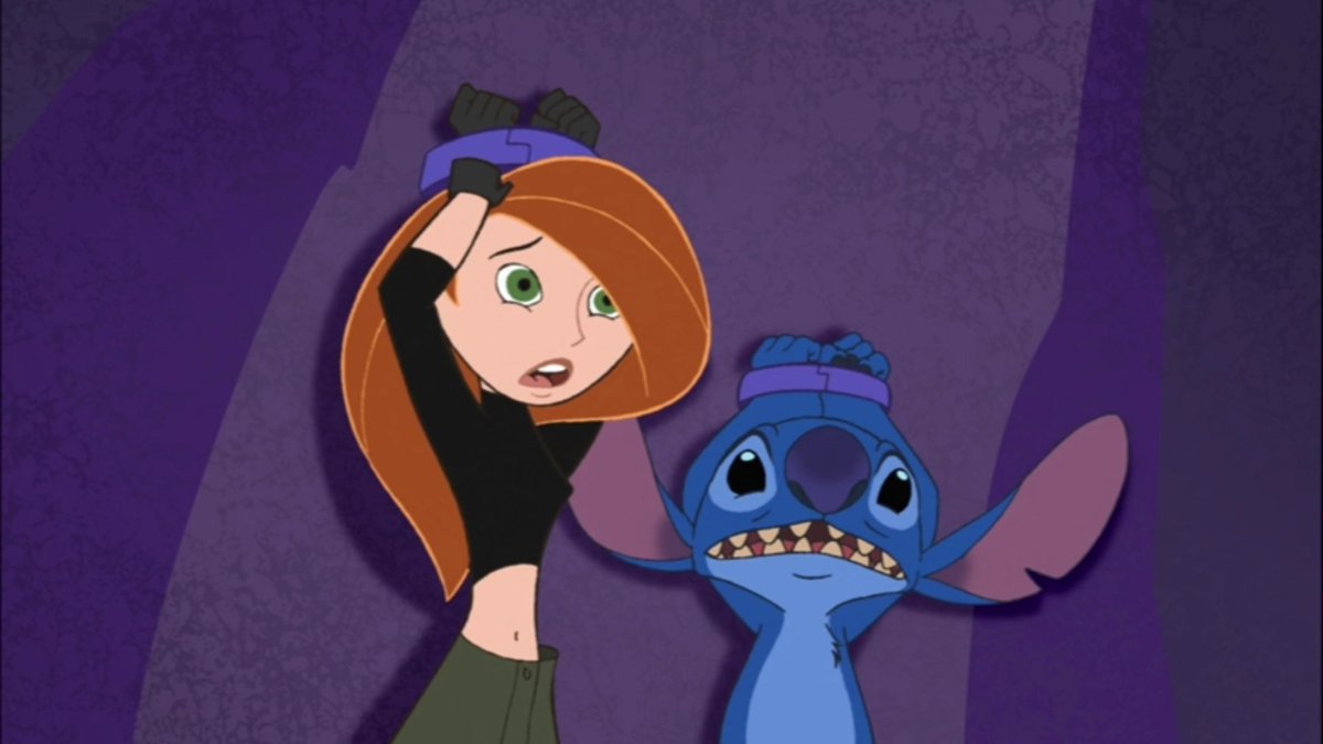 Disney_Wiki's tweet photo. Today marks the 17th anniversary of the #LiloAndStith &amp; #KimPossible crossover, "Rufus", written by Jim Peronto and directed by Victor Cook.
Lilo teams up with Kim to save Stitch from the evil Dr Drakken; Ron must convince Jumba that Rufus isn't one of his missing experiments. https://t.co/JmhoIEDFwK