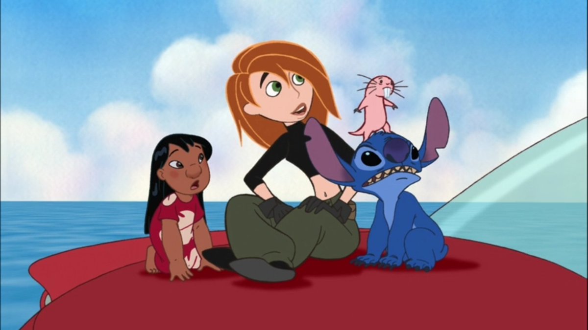 Disney_Wiki's tweet photo. Today marks the 17th anniversary of the #LiloAndStith &amp; #KimPossible crossover, "Rufus", written by Jim Peronto and directed by Victor Cook.
Lilo teams up with Kim to save Stitch from the evil Dr Drakken; Ron must convince Jumba that Rufus isn't one of his missing experiments. https://t.co/JmhoIEDFwK