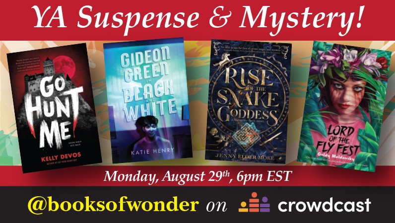We are just a few days away from this chilling panel featuring @jennyelder @goldywrites @KT_NRE and @KdeVosAuthor Be sure to tune in at the link below: crowdcast.io/e/ya-suspense-…