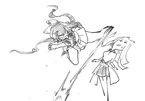 蹴りのちーと避けのちよねー
