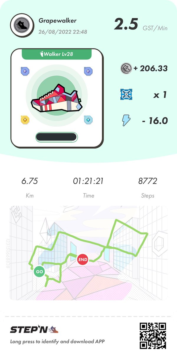 ぶどう＠STEPNer👟15足 tweet media
