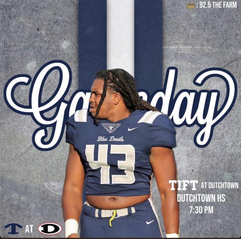 MyBlueDevils's tweet photo. It’s Gameday!  See you Hampton, GA!……if you can’t be there, tune into FM 92.5 The Farm starting @ 6:45 PM with the Colony Bank Tailgate Show. https://t.co/iv8TytARa9