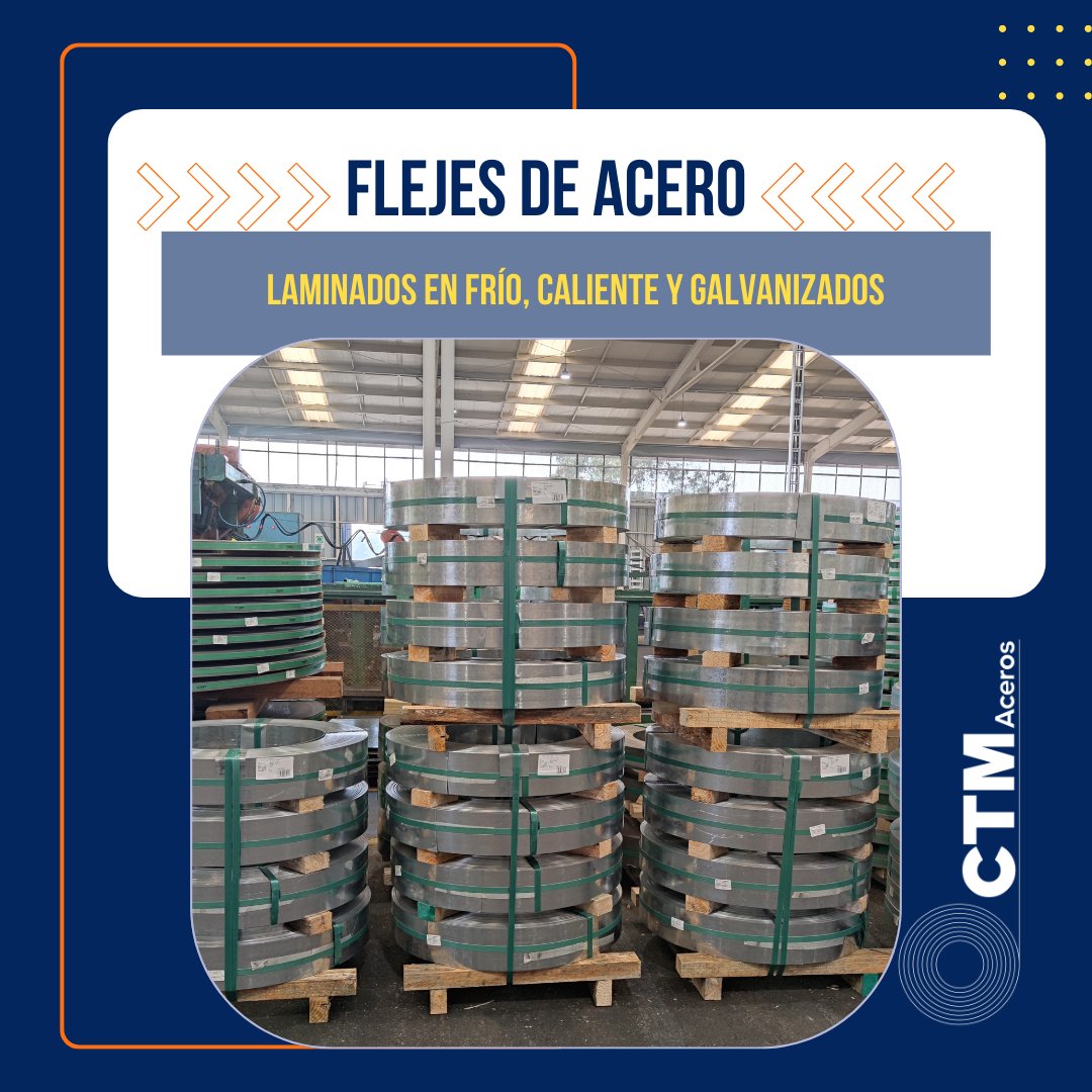 CtmAceros's tweet photo. ¿Flejes de acero?🤔
De material continúo utilizada por diversos rubros. Es ideal como materia prima en la industria manufacturera; en la sujeción de cargas en el transporte de mercadería y además, estructuras en la construcción, Esta puede ser lamina en frío o caliente.🥶🔥 https://t.co/Sr0ISDoCie