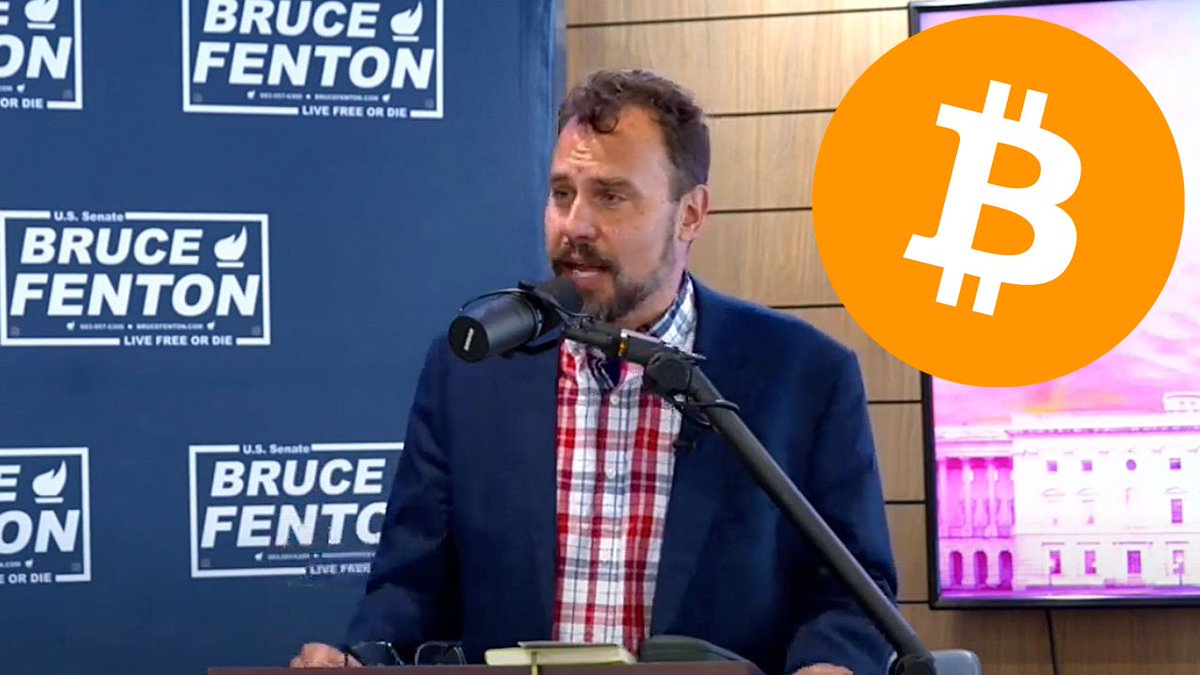 BitcoinMagazine's tweet photo. "We need to separate money from state...I choose #bitcoin" – U.S. Senate candidate Bruce Fenton 🇺🇸 🙌 https://t.co/ZimTLjHFtw