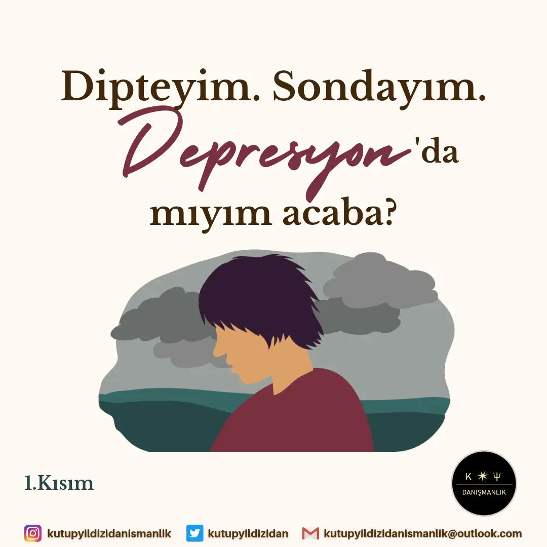 kutupyildizidan's tweet photo. Sizce depresyon hakkında bildiklerinizin ne kadarı doğru?

- Mesela her insan bazen depresyona girer mi? 

Bu sorunun cevabı ve daha fazlası için

Depresyon hakkında doğru sanılan yanlışlar serimizin 1. kısmını hazırladık. Linke tıklayarak ulaşabilirsiniz.
https://t.co/OVJN9OiIWy https://t.co/WYI3cadZpZ