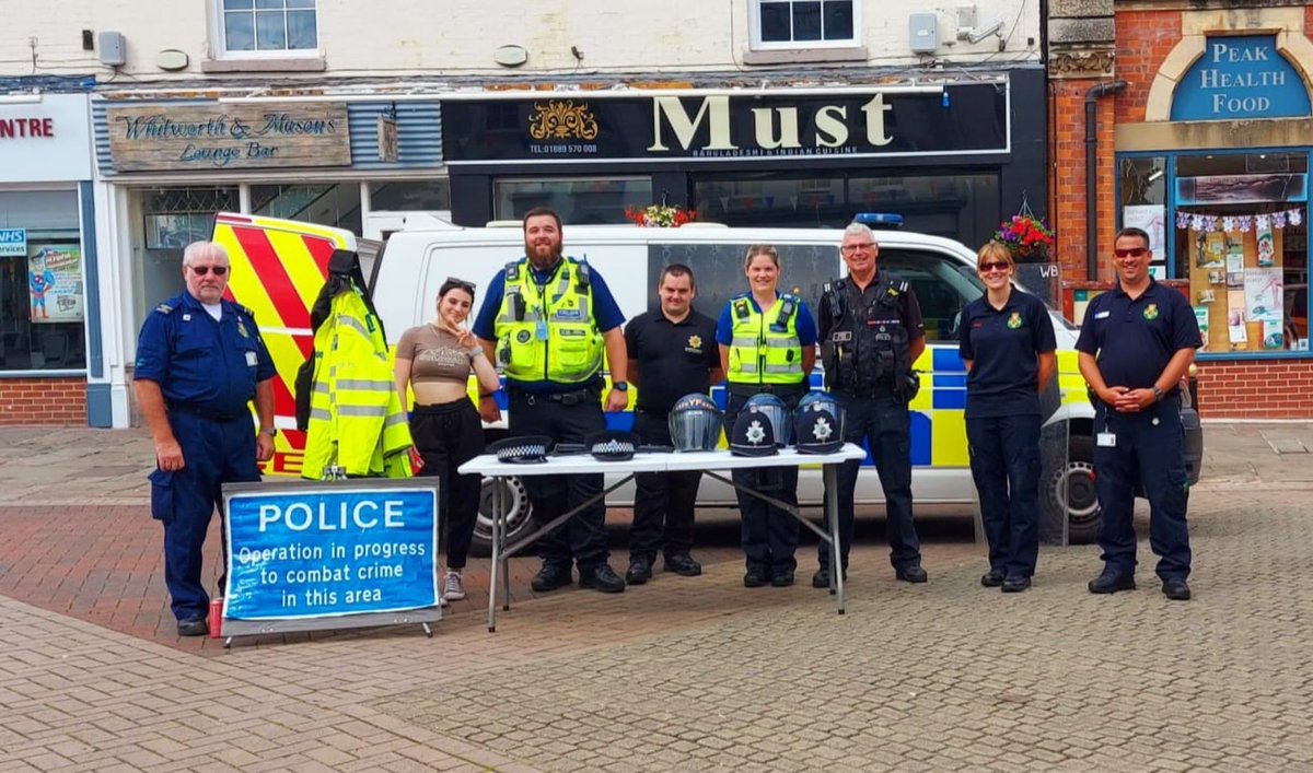 RADCFR's tweet photo. Great community event today in #Rugeley town centre with @cannockpolice, @StaffsSpecials &amp; @StaffsFire. Engaging with the public, discussing &amp; demonstrating the importance of CPR &amp; early defibrillation. Also great to see so many young inspiring people practicing CPR @OFFICIALWMAS https://t.co/5YJAbzNkeH