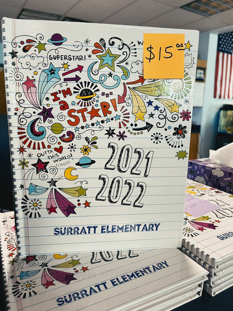 SurrattLibrary's tweet photo. Hey Cubs! Didn’t get a 2021-22 Yearbook? No problem! We are selling yearbooks in the library at the discounted price of $15!! Stop by and get yours today!📚 https://t.co/ZYm5di4J0y