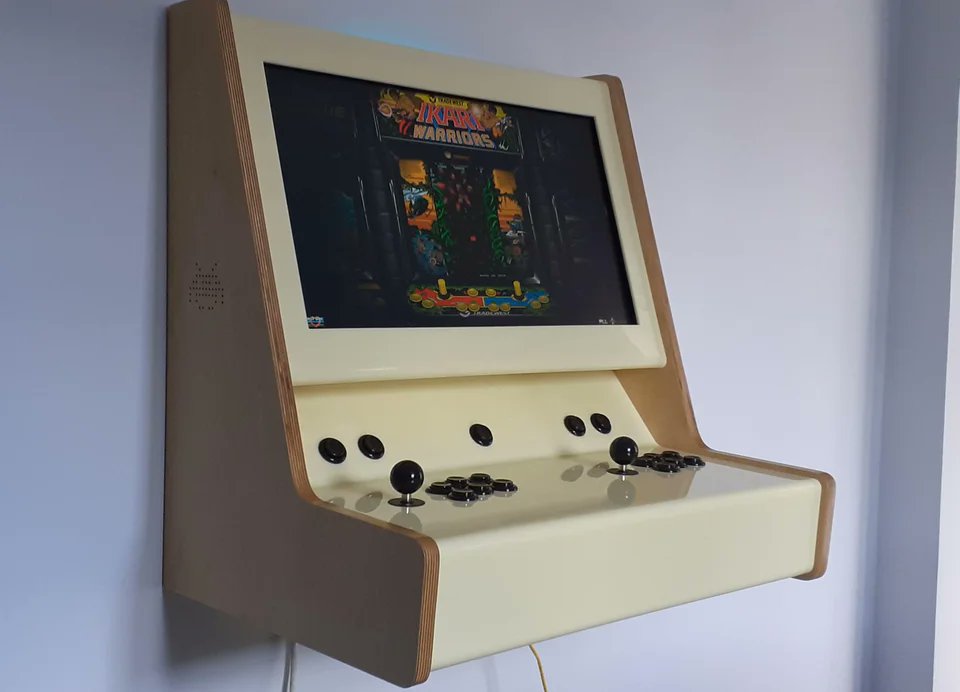 stevezeidner's tweet photo. These are some of my favorite wall mounted arcade designs. I have some parts left over from a table-top arcade I built years ago and it would be fun to put one of these together. https://t.co/Yo5k3svd9F