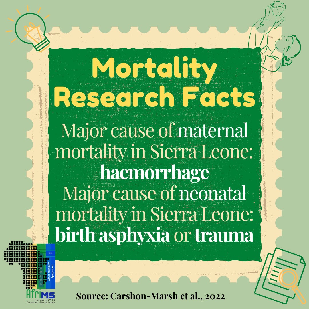 #DidYouKnow

For more information, please check out: sciencedirect.com/science/articl…

#globalhealth #mortality #SierraLeone #Africa #education #publichealth #research #Freetown #healthcare #epidemiology #AfriMS #healthpolicy #publicpolicy #government #science #conference #symposium