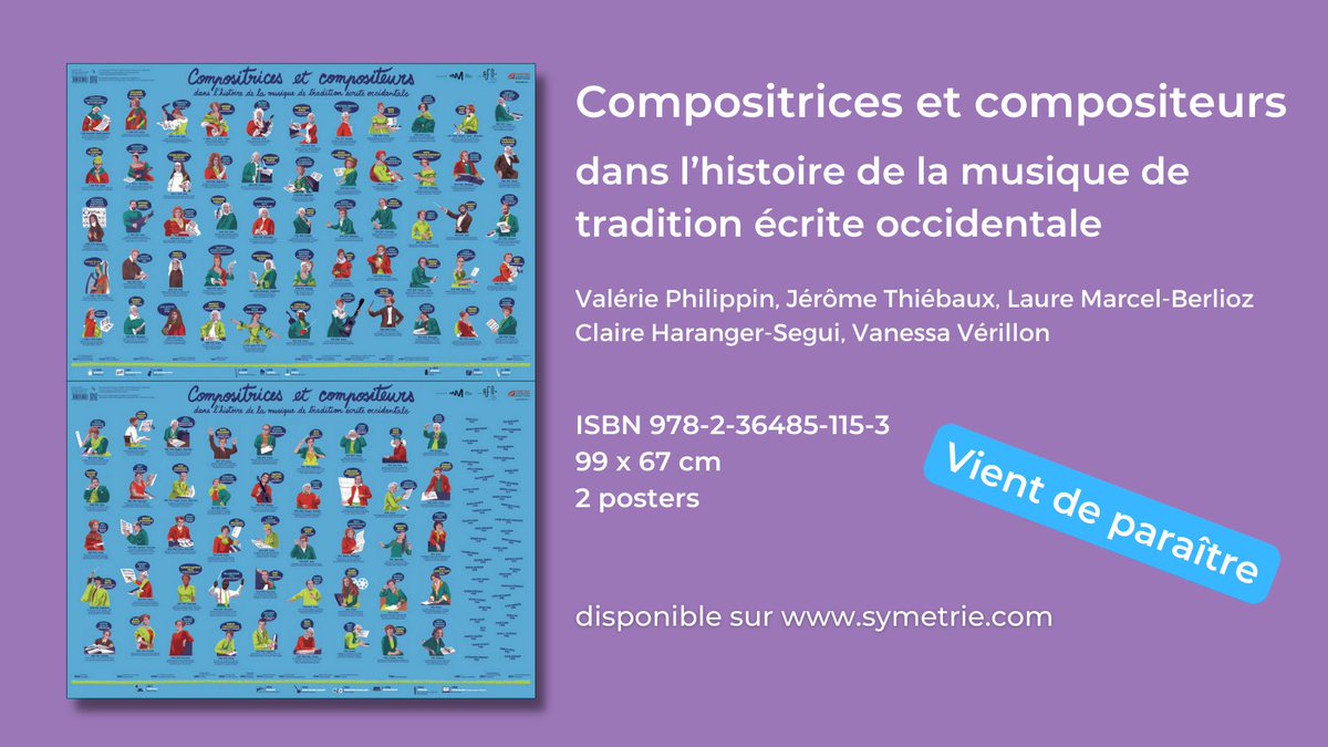 thiebauxjj's tweet photo. Nouvelle parution pour nos salles de classes. Deux posters, une grande frise chronologique exposant à égalité #compositrices et compositeurs dans l'histoire de la musique occidentale.
#womencomposer
#EducationNationale 
@claire_segui 
@apemu https://t.co/CaH6Accnmp