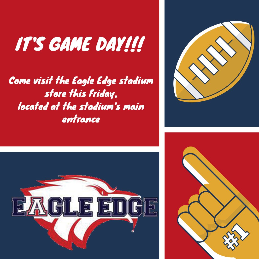 AllenEagleEdge's tweet image. Hey Eagles! Make sure to stop by the Eagle Edge store at the stadium for spirit wear! Go Eagles! #alleneagles #aup #goeagles #highschool