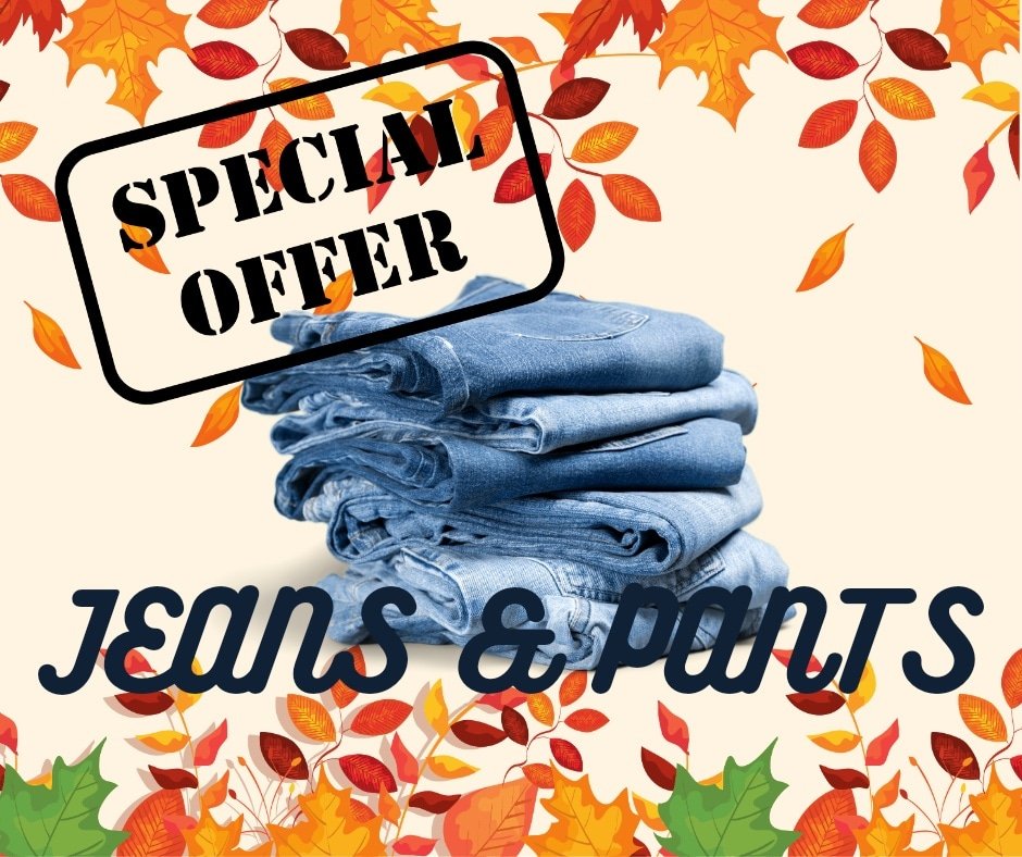 Pants &amp; Leggings $1
Jean's $2

*20 pairs limit

#dropinncr 
#thrifting 
#HopeHelpHealing 
#blessingreaction