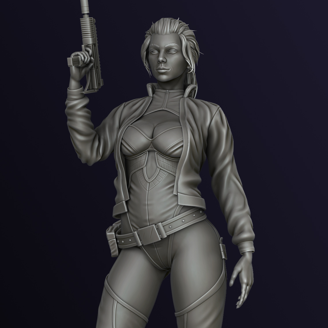 A little close-up of my latest work🔥

It's not in vain that I tried on the details😆
Also my 3d model without textures

Jane came out very beautiful, I like it😍
#NFTs #nftart #NFTCollection #NFTCommumity #3dart #3Dartist <a href="/foundation/">Foundation 🌐</a>