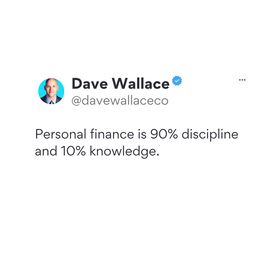 davewallaceco's tweet photo. Discipline and knowledge are key to improving financial wellness. Guess what? You were born with both! 👍

#motivation #financialwellness #personalfinance https://t.co/NilWDOQoAb