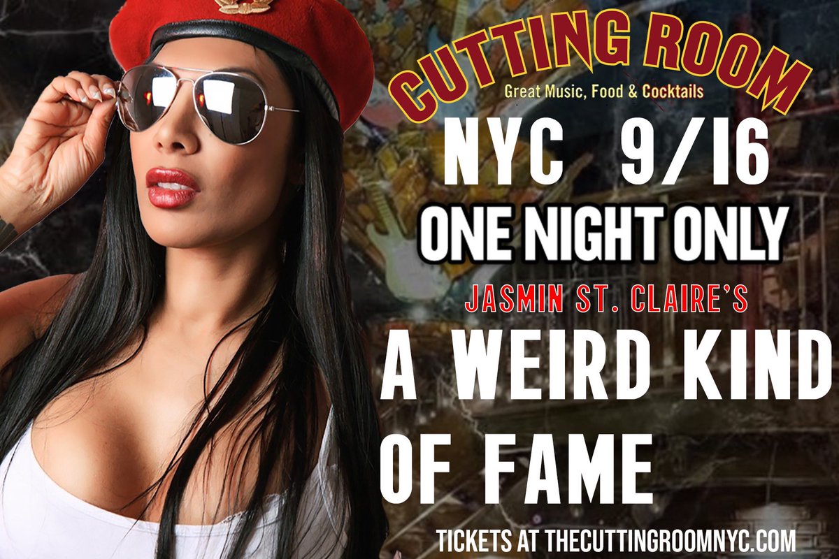 Less than a month away #nyc ! Tickets on sale ! #onewonanshow #nyc #90spopculture #aweirdkindoffame #thingstodoinnyc #nynightlife eventbrite.com/e/jasmin-st-cl…
