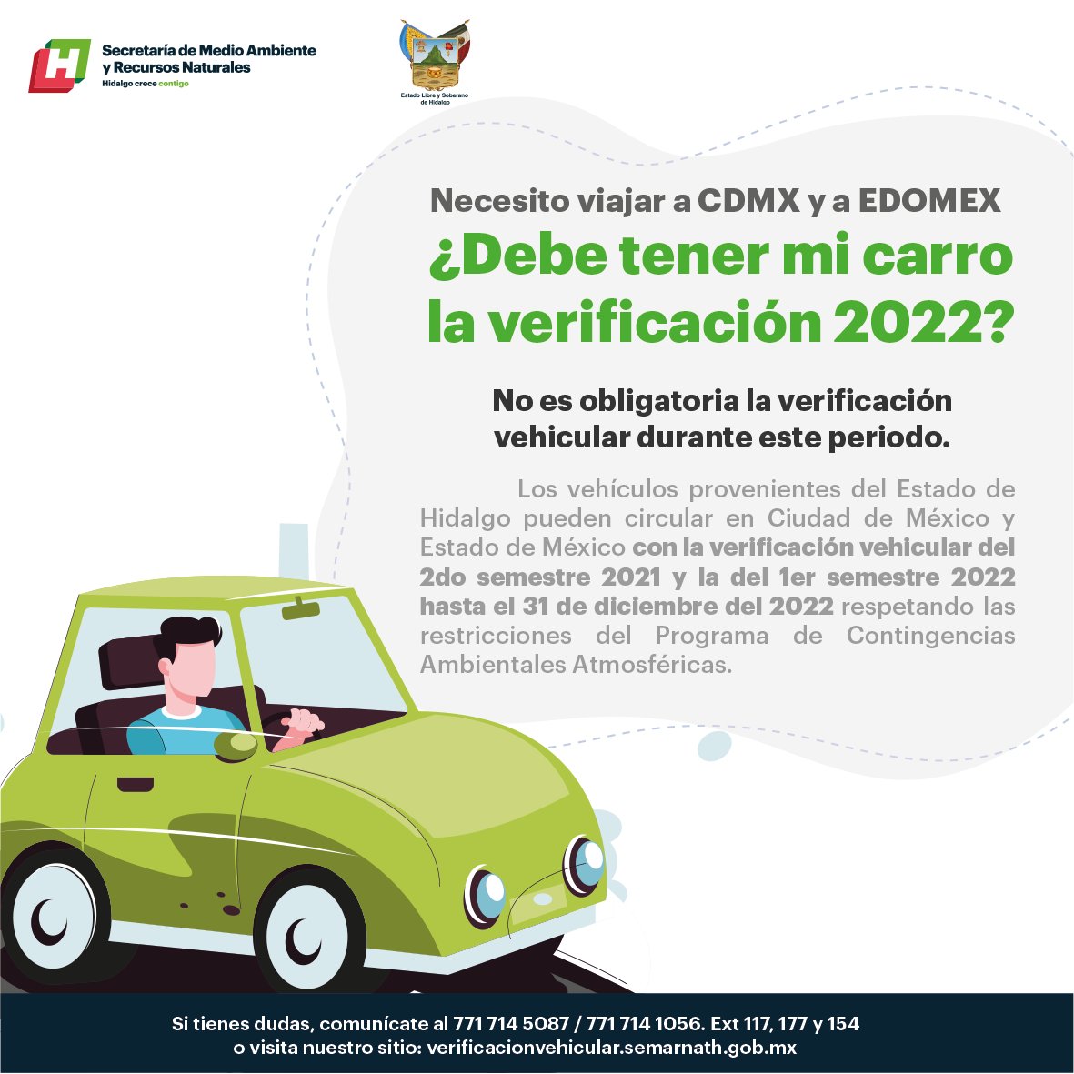 medioambiente_H's tweet photo. Circula en #CDMX y #EDOMEX con la verificación del 2do semestre 2021 en adelante #SinMultas
Consulta:
https://t.co/4BnNGu6U4m 
para más información. https://t.co/4L8SBklNxs