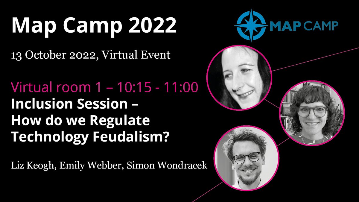 Another great session taking place at Map Camp 22. In this session we will discuss power structures in crypto, Web 3 and other technologies - their impact on the environment and on people with least privilege. #mapcamp @lunivore