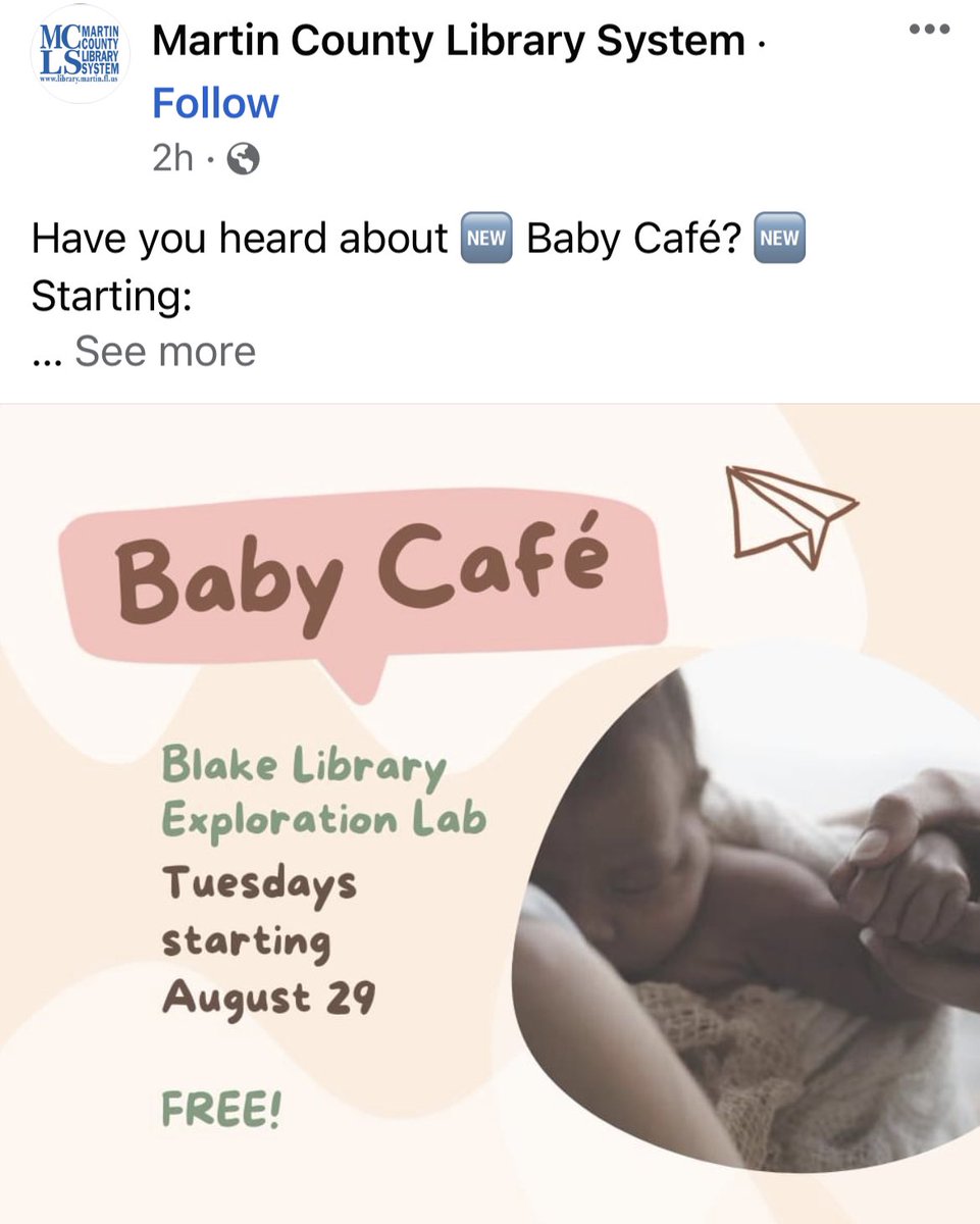 SFLABird's tweet photo. It appears that this FL county is exploring the thought of serving babies. 🤦🏽‍♀️👶🏻🍽 #AdFail #Florida 🤣  #BabyCafe

@FallonTonight @JimmyFallon 
Photo ID: Facebook https://t.co/xgM2GeWkvU