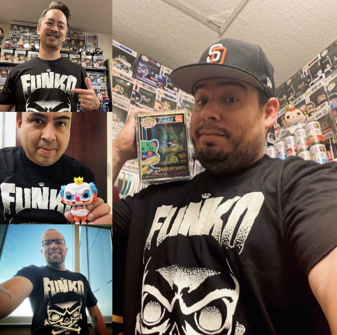 zavala_alex1983's tweet photo. Collaborating today with some awesome #FunkoFamily today for #FunkoFashionFriday ! Special shout out to @evalicious25 for snagging this awesome shirt for me! Thank you @RobbyRed5130sox for assembling this great collage! #EvaIsTheBest @RyceBallz @nightbodega @OriginalFunko #Funko https://t.co/Ep3zMyI69l