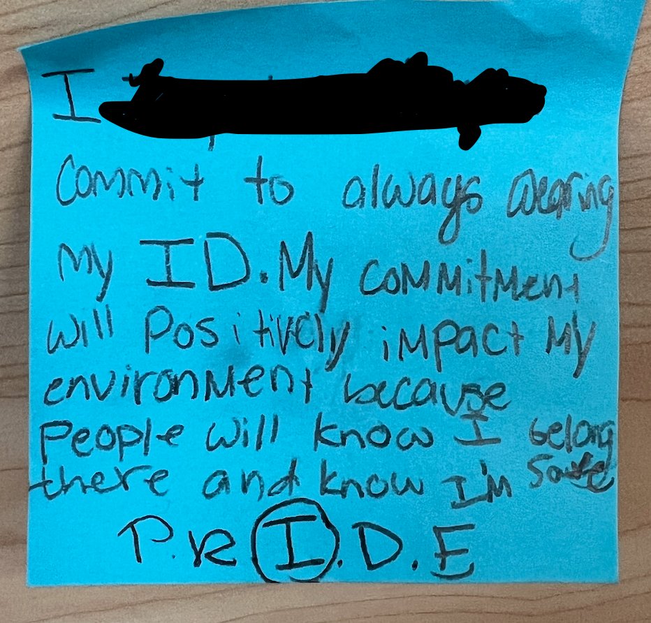 MECHS_Principal's tweet photo. Goal Setting at CHMS during Character Team time.  #CHMSBuildingCharacter https://t.co/xgzgVCOQws