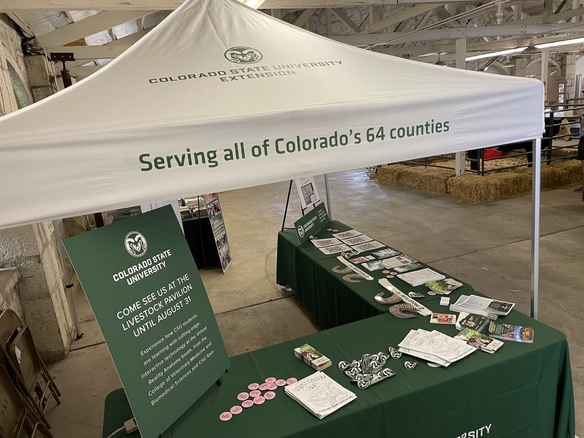 ColoradoStateU's tweet photo. From @CSUCamtheRam's Classroom to crop science, 6️⃣ ways to discover #ColoradoState at the Colorado State Fair in Pueblo, Aug. 26 - Sept. 5 🐏 https://t.co/P4PnO9IGhn

#ColoStateFair https://t.co/ZSBbG1P4s2