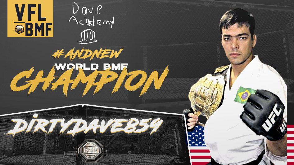 The VFL BMF Grand Prix #2 - Your Winner and now a 2x BMF Champion, <a href="/DirrtyDave859/">DirrtyDave859</a> 🇺🇸🏆

def. <a href="/oscgoat/">alex</a> 
def. <a href="/_Jamie24_/">Jamie ʕ•̫͡•ʔ</a> 
def. <a href="/Mickelbackk1/">Mickelbackk</a> 
def. Gleeson Mate
def. <a href="/Warbzy_/">Warbzzy</a> 
def. BlessedStyle
def. WinterxJ
def. <a href="/IIJack17II/">Jack</a> 
def. Webbo 🏆

👑 9⃣-0⃣ 👑 #VFL #BMF #DirtyDave