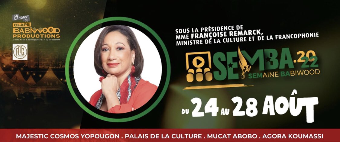 MINCF_CI's tweet photo. Cinéma -Fiction : festival "Semba", lancement ce vendredi 26/08/22 à la Mairie de Yopougon. Les films sont en langues nationales et sous-titrés en français. C'est important dans un contexte de réappropriation de notre culture, elle-même fédératrice. #MinCF #Culture #Francophonie https://t.co/gnIley7jGh