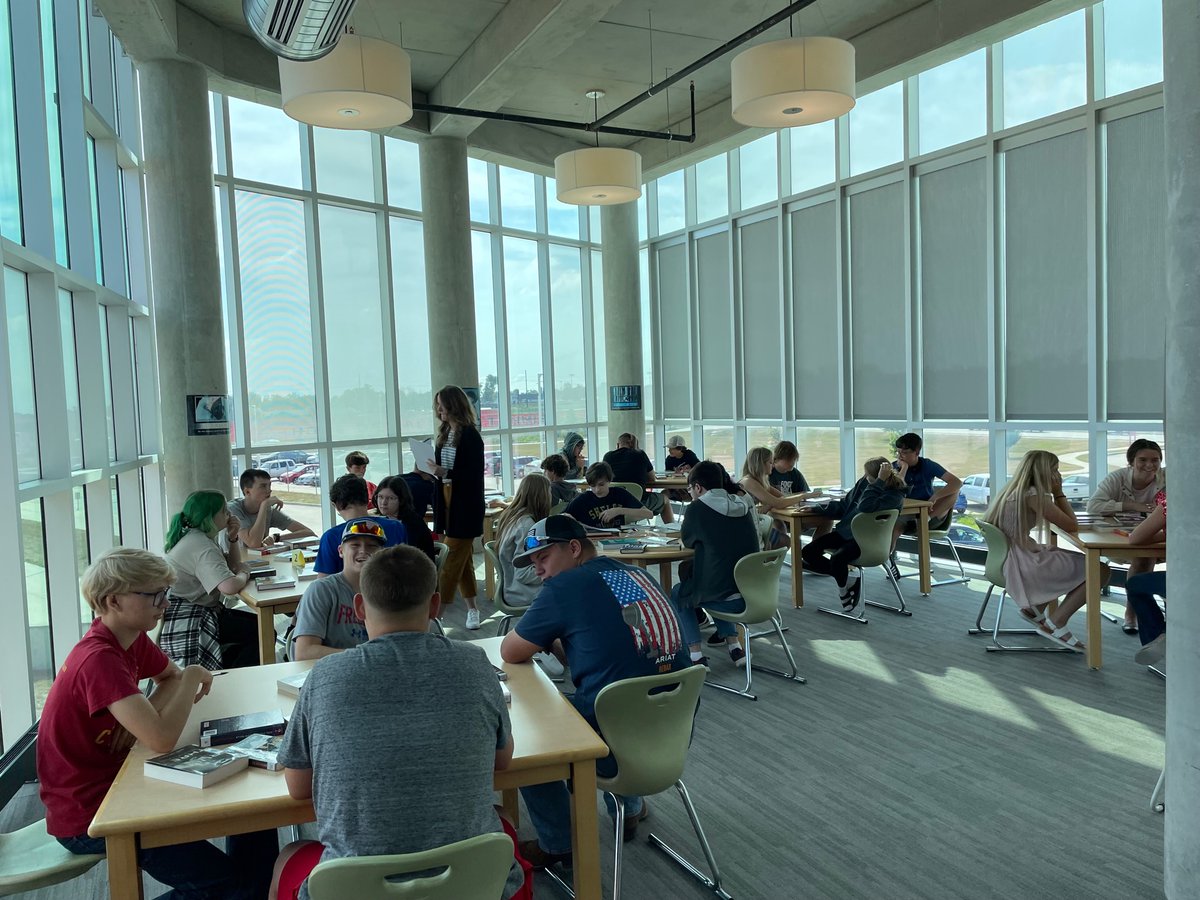 Our favorite time of year: introducing students to books through speed-dating and book tasting. Over 150 books have been checked out and still several classes left to visit. #Ballardreads #READ